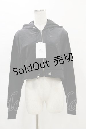画像: Melt the lady / ベロアフードパーカー Free ブラック H-25-05-05-052-PU-TO-NS-ZH
