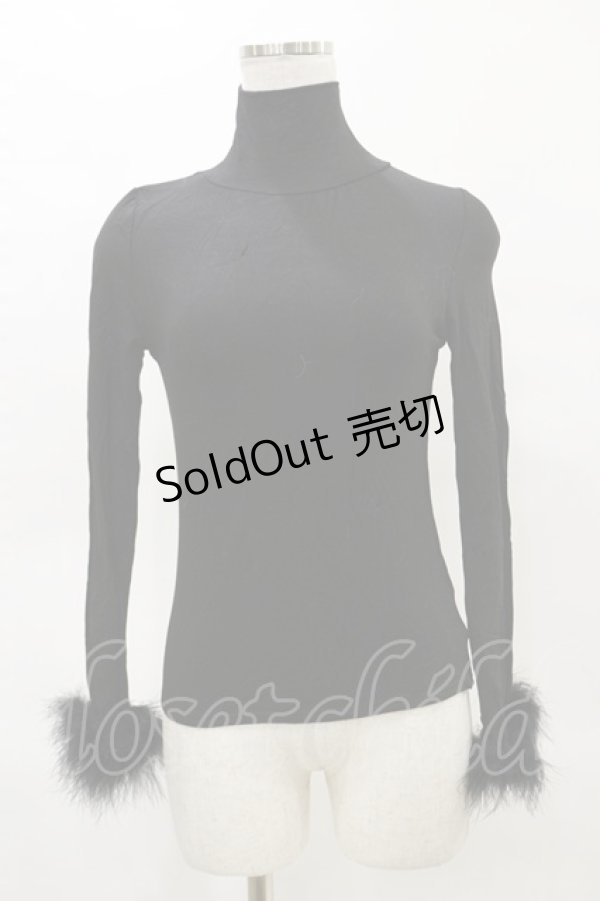 画像1: Melt the lady / ハイネックトップス Free ブラック H-25-05-05-055-PU-TO-NS-ZH (1)