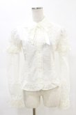 画像1: Angelic Pretty / リボン付きブラウス Free オフ H-25-05-05-063-AP-BL-NS-ZH (1)