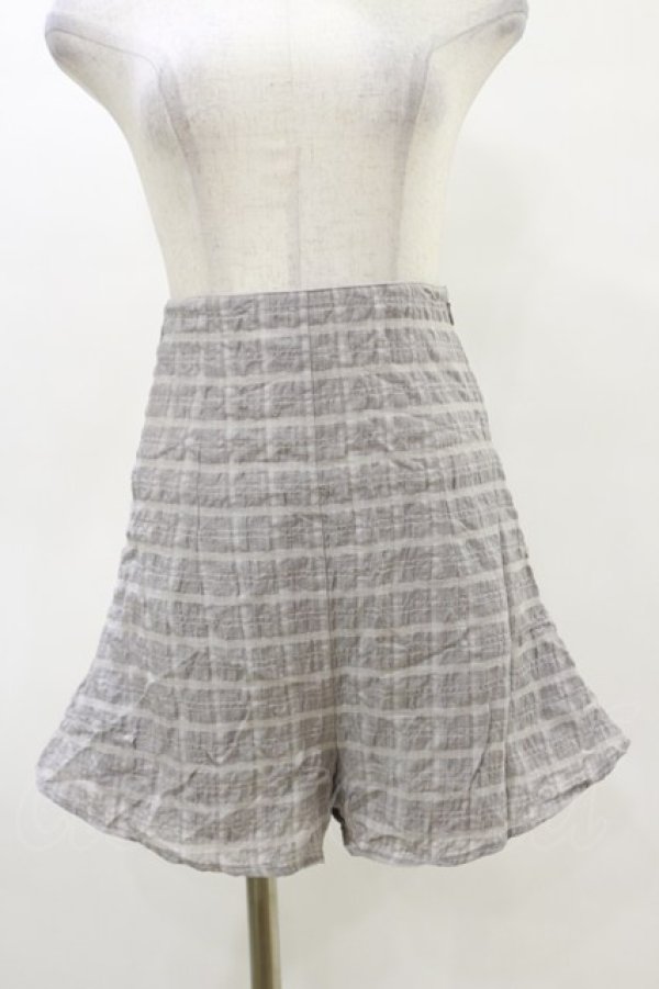 画像1: Melt the lady / チェックショートパンツ S グレー H-25-05-05-065-PU-PA-NS-ZH (1)