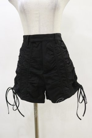 画像: Melt the lady / サイドーギャザーショートパンツ S ブラック H-25-05-05-066-PU-PA-NS-ZH