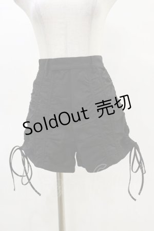 画像: Melt the lady / サイドーギャザーショートパンツ S ブラック H-25-05-05-066-PU-PA-NS-ZH