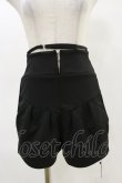 画像1: Melt the lady / ベルト付きショートパンツ S ブラック H-25-05-05-067-PU-PA-NS-ZH (1)