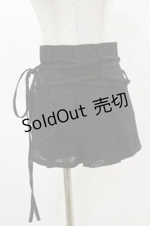 画像: Melt the lady / ベルト付きショートパンツ S ブラック H-25-05-05-068-PU-PA-NS-ZH