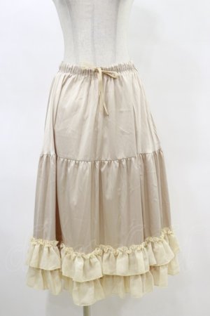 画像: axes femme kawaii / ミディフリルペチスカート M アイボリー H-25-05-05-071-AX-SK-NS-ZH