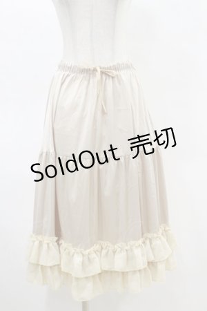 画像: axes femme kawaii / ミディフリルペチスカート M アイボリー H-25-05-05-071-AX-SK-NS-ZH