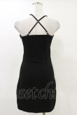 画像2: Melt the lady / コルセット刺繍ミニワンピース Free ブラック H-25-05-05-076-PU-OP-NS-ZH (2)