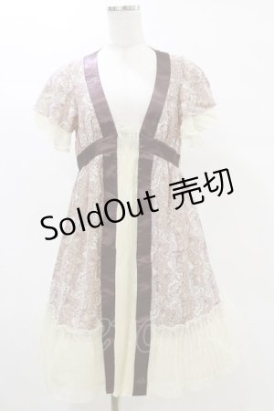画像: axes femme / シフォンフリルワンピース M アイボリー H-25-05-05-077-AX-OP-NS-ZH