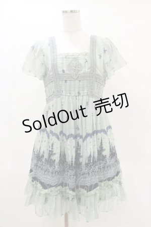 画像: axes femme / メルヘンプリントワンピース M グリーン H-25-05-05-078-AX-OP-NS-ZH
