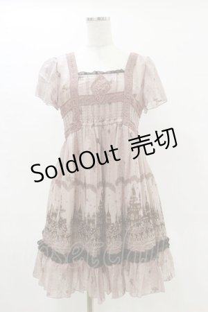 画像: axes femme / メルヘンプリントワンピース M ピンク H-25-05-05-079-AX-OP-NS-ZH
