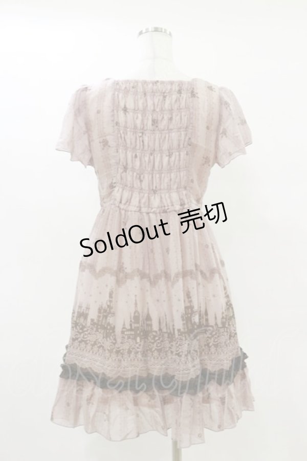 画像2: axes femme / メルヘンプリントワンピース M ピンク H-25-05-05-079-AX-OP-NS-ZH (2)