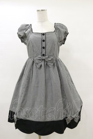 画像: metamorphose / スカラップ切替ワンピース Free ブラック H-25-05-05-081-ME-OP-NS-ZH