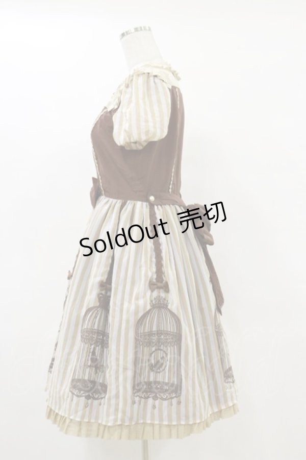 画像3: Angelic Pretty / Lucienne Dreamワンピース Free ブラウン H-25-05-05-084-AP-OP-NS-ZH (3)
