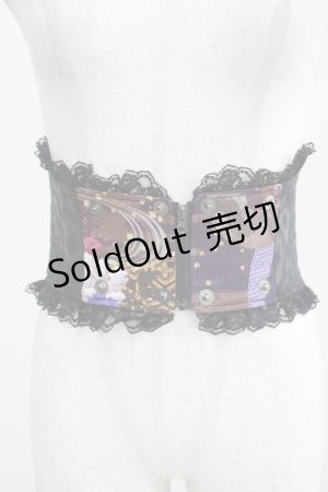 画像: Qutie Frash / リボン帯コルセット  黒 H-25-05-05-1001-QU-ZA-KB-ZH