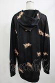 画像2: NieR Clothing / 総柄ZIPパーカー  黒 H-25-05-05-1035-PU-TO-KB-ZH (2)