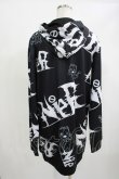 画像2: NieR Clothing / 総柄ZIPパーカー  黒 H-25-05-05-1039-PU-TO-KB-ZH (2)