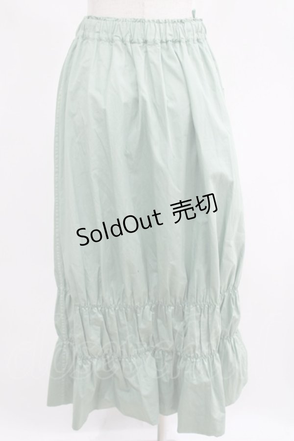 画像2: Jane Marple Dans Le Salon / Vintage satin bubble skirt  ミント H-25-05-05-1009-JM-SK-KB-ZH (2)
