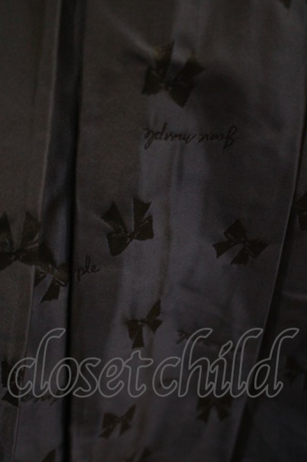 画像3: Jane Marple / Memory ribbon Jacquardリボンスカート  ネイビー H-25-05-05-1020-JM-SK-NS-ZT0507H (3)