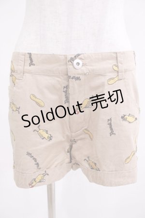 画像: Candy Stripper / PEANUTS SHORT PANTS S ベージュ H-25-05-05-1027-PU-PA-KB-ZH