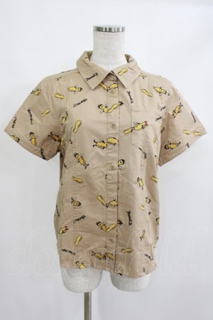 画像: Candy Stripper / PEANUTS SHIRT M ベージュ H-25-05-05-1031-PU-BL-KB-ZH