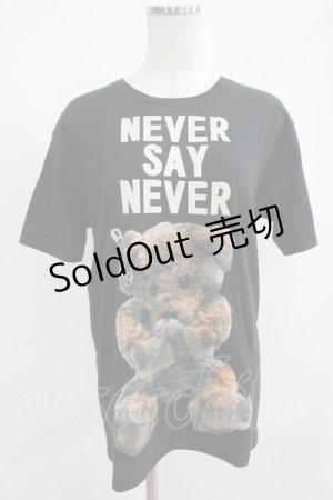 画像: MILKBOY / NEVER SAY NEVER TEE S ブラック H-25-08-10-031-MB-TO-KB-ZH