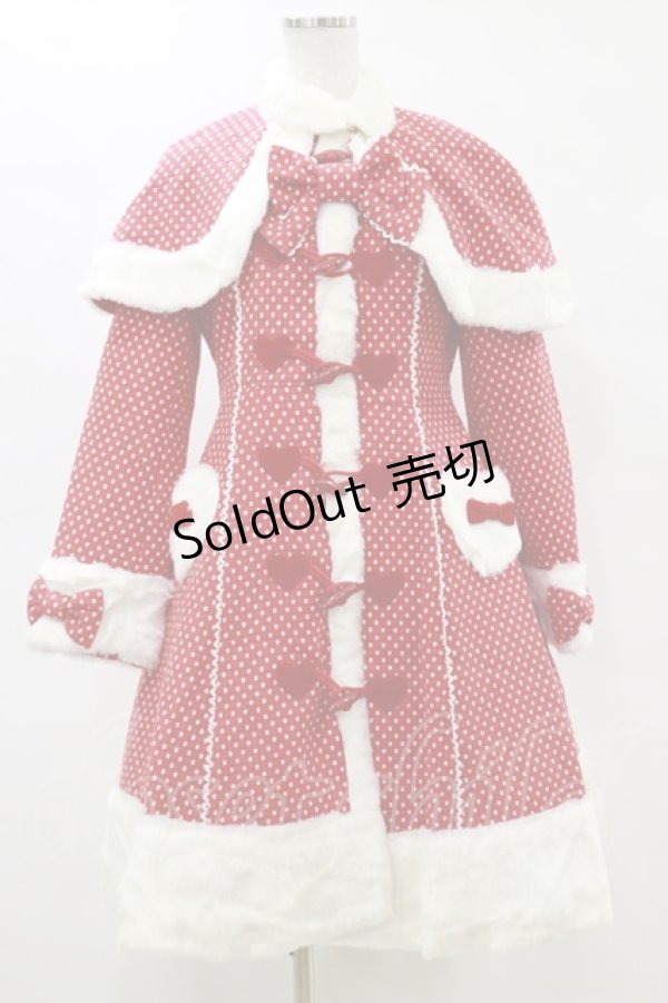 画像1: Angelic Pretty / Snow birdコート Free レッド H-25-05-05-088-AP-CO-NS-ZT-C061 (1)