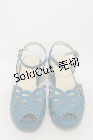 画像: Fi.n.t / レトロカットワークサンダル M BLUE GREEN H-25-05-05-011-CA-SH-NS-ZH