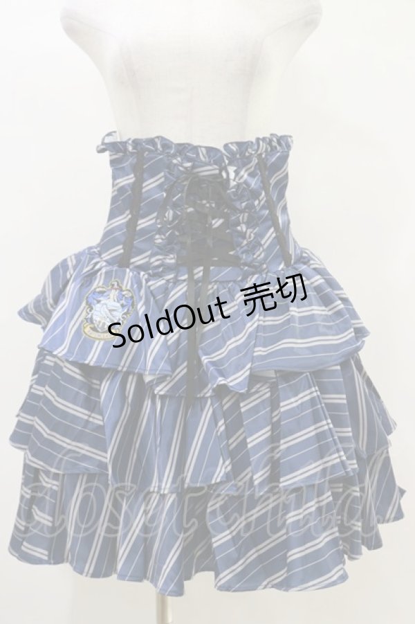 画像1: ATELIER PIERROT / ハリー・ポッター フリルコルセットスカート  レイブンクロー（ブルー） H-25-05-05-2005-EL-SK-KB-ZH (1)