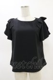 画像1: an another angelus / ラッフルスリーブリボントップス Free BLACK H-25-05-05-017-CA-TO-NS-ZH (1)