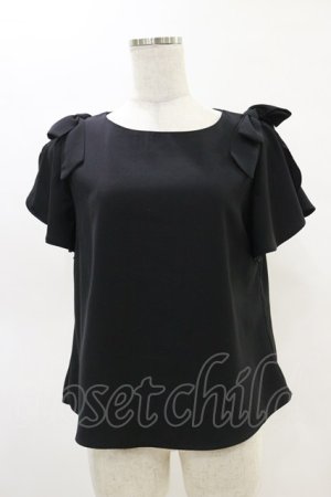 画像: an another angelus / ラッフルスリーブリボントップス Free BLACK H-25-05-05-017-CA-TO-NS-ZH
