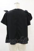 画像2: an another angelus / ラッフルスリーブリボントップス Free BLACK H-25-05-05-017-CA-TO-NS-ZH (2)