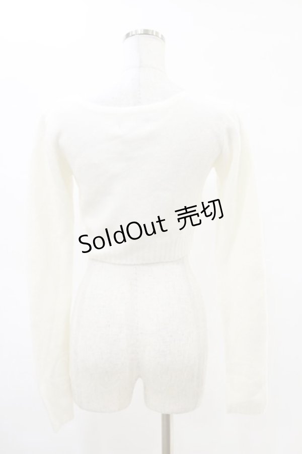 画像2: Melt the lady / クロップドニット Free オフ H-25-05-05-019-PU-TO-NS-ZH (2)