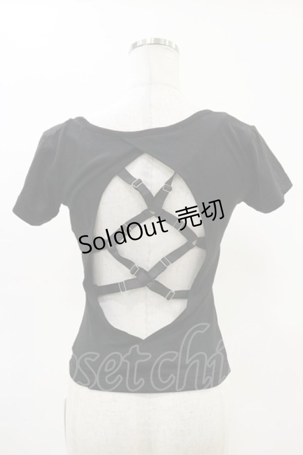 画像2: Melt the lady / バッククロストップス Free ブラック H-25-05-05-022-PU-TO-NS-ZH (2)