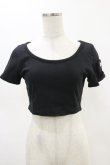 画像1: Melt the lady / ロゴプレートTシャツ Free ブラック H-25-05-05-023-PU-TS-NS-ZH (1)
