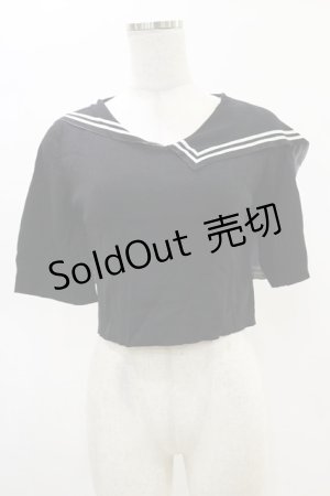 画像: Melt the lady / セーラーカラートップス Free ブラック H-25-05-05-025-PU-TO-NS-ZH