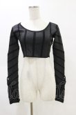 画像1: Melt the lady / ラメストライプトップス Free ブラック H-25-05-05-027-PU-TO-NS-ZH (1)