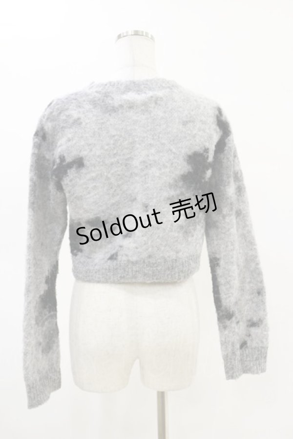 画像2: Melt the lady / ムラ染めニット Free グレー H-25-05-05-028-PU-TO-NS-ZH (2)
