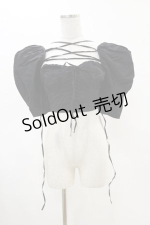 画像: Melt the lady / セパレートブラウス Free ブラック H-25-05-05-030-PU-BL-NS-ZH