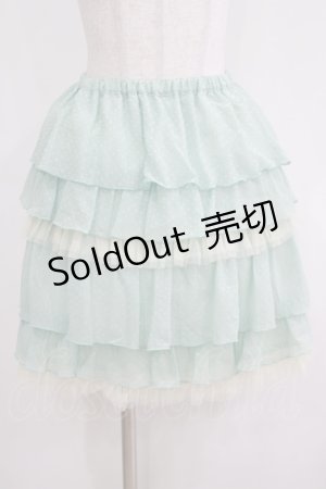 画像: Emily Temple cute / ドットティアードスカート  ミント H-25-05-06-037-ET-SK-KB-ZH