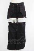 画像1: PEACE NOW / レッグカバー付きショートパンツ M 黒 H-25-05-06-040-PU-PA-KB-ZH (1)