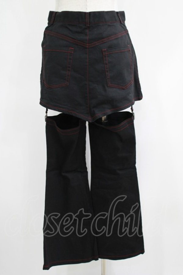画像3: PEACE NOW / レッグカバー付きショートパンツ M 黒 H-25-05-06-040-PU-PA-KB-ZH (3)