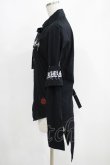 画像2: MA / 腕章付きシャツ  黒 H-25-05-06-052-PU-BL-KB-ZH (2)