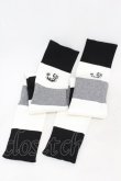 画像1: NieR Clothing / レッグカバー  白×グレー×黒 H-25-05-06-1001-PU-ZA-KB-ZH (1)