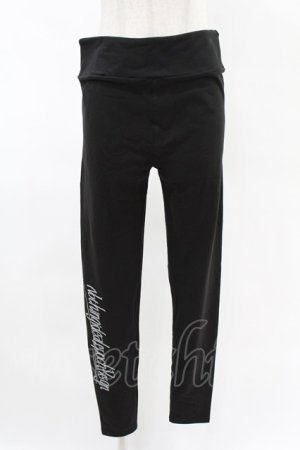 画像: NieR Clothing / プリントレギンスパンツ F 黒 H-25-05-06-1005-PU-PA-KB-ZH
