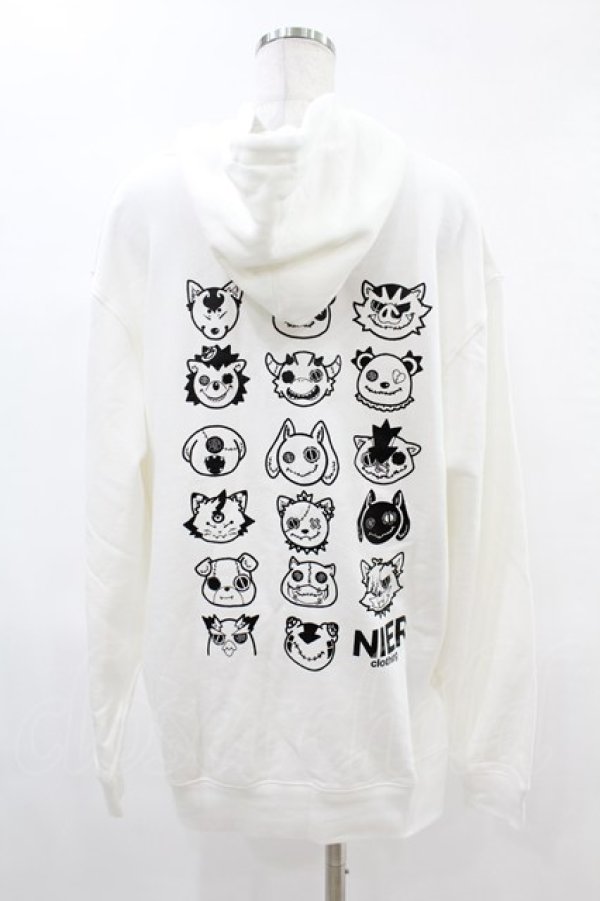 画像2: NieR Clothing / プリントプルパーカー 2XL 白 H-25-05-06-1036-PU-TO-KB-ZH (2)