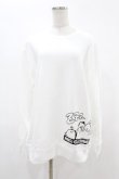 画像1: NieR Clothing / プリントSWEAT  XL 白 H-25-05-06-1037-PU-TO-KB-ZH (1)