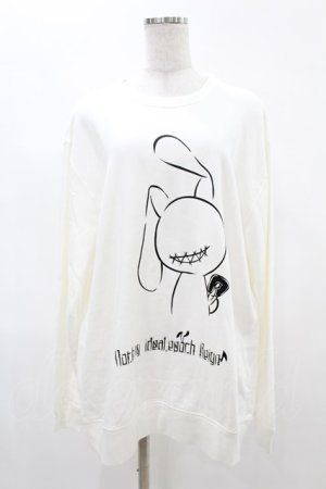 画像: NieR Clothing / プリントSWEAT  2XL 白 H-25-05-06-1038-PU-TO-KB-ZH