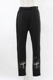 画像1: NieR Clothing / プリントレギンスパンツ F 黒 H-25-05-06-1006-PU-PA-KB-ZH (1)