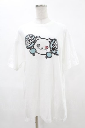 画像: NieR Clothing / プリント半袖CUTSEW XL 白 H-25-05-06-1041-PU-TO-KB-ZH