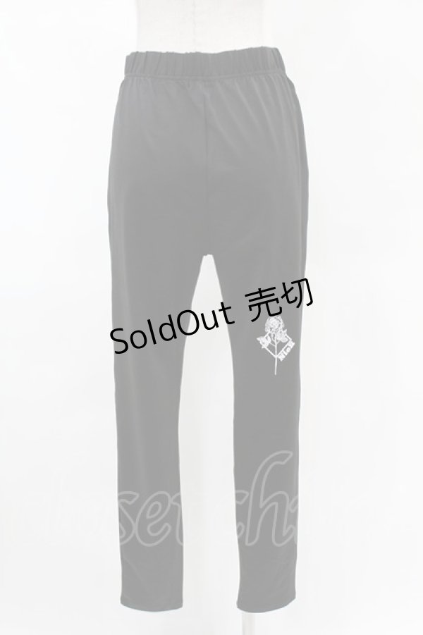 画像2: NieR Clothing / プリントレギンスパンツ F 黒 H-25-05-06-1006-PU-PA-KB-ZH (2)